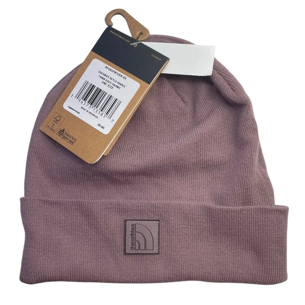 The North Face Beanie Dockworker Recycled OS Fawn Grey New